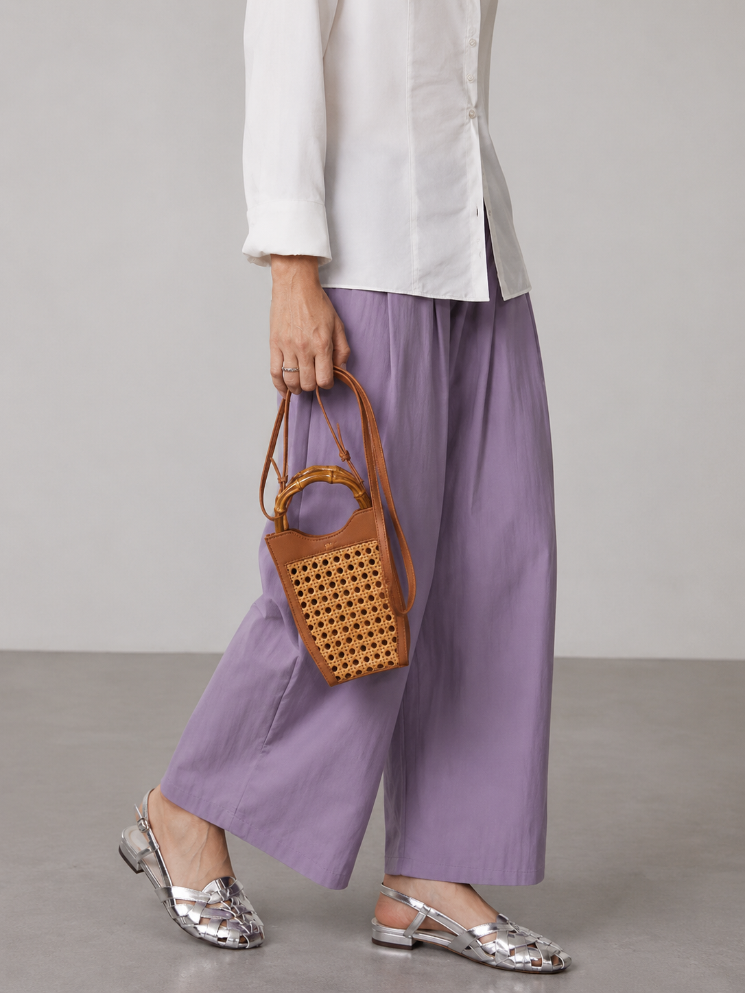 Livia | Flache Slingback-Sandalen mit geflochtenem Design