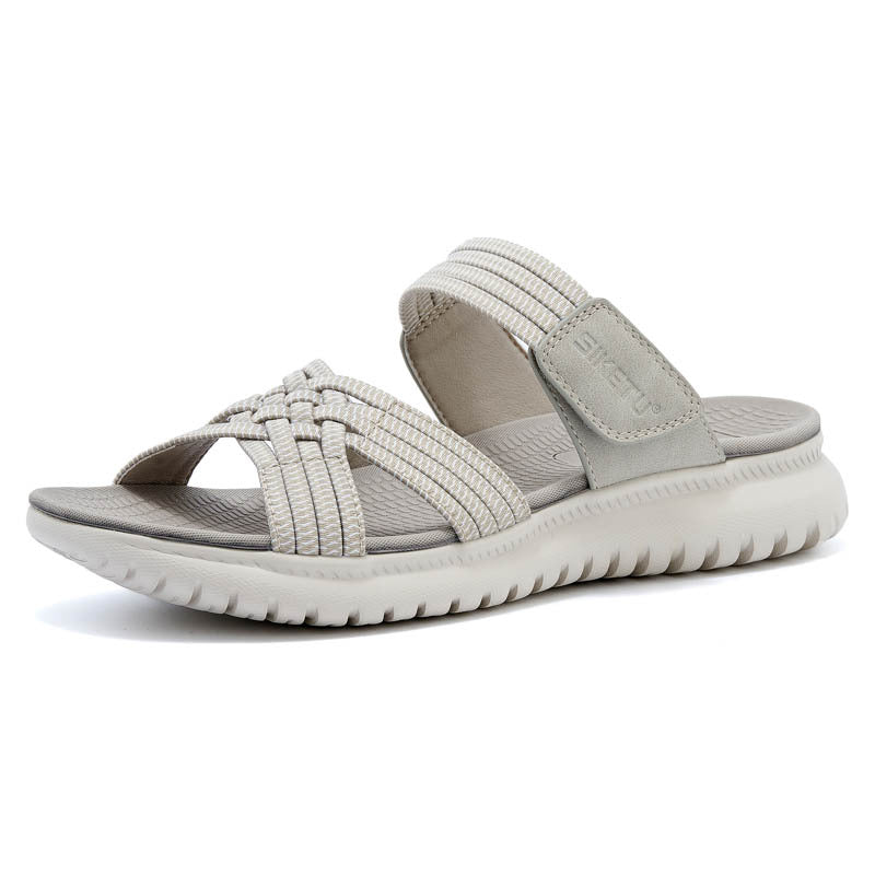 Lina Bequeme Slip-On-Sandalen mit Fußbett