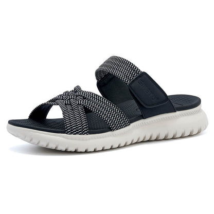 Lina Bequeme Slip-On-Sandalen mit Fußbett