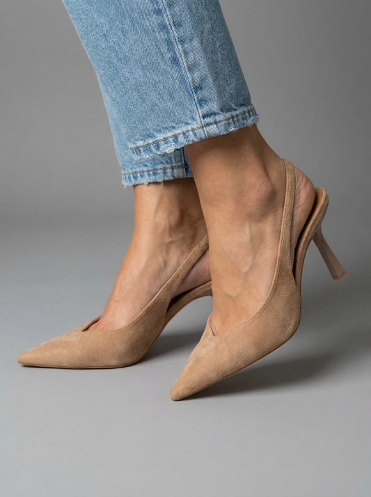 Essenziale Nude – Slingback für den Alltag