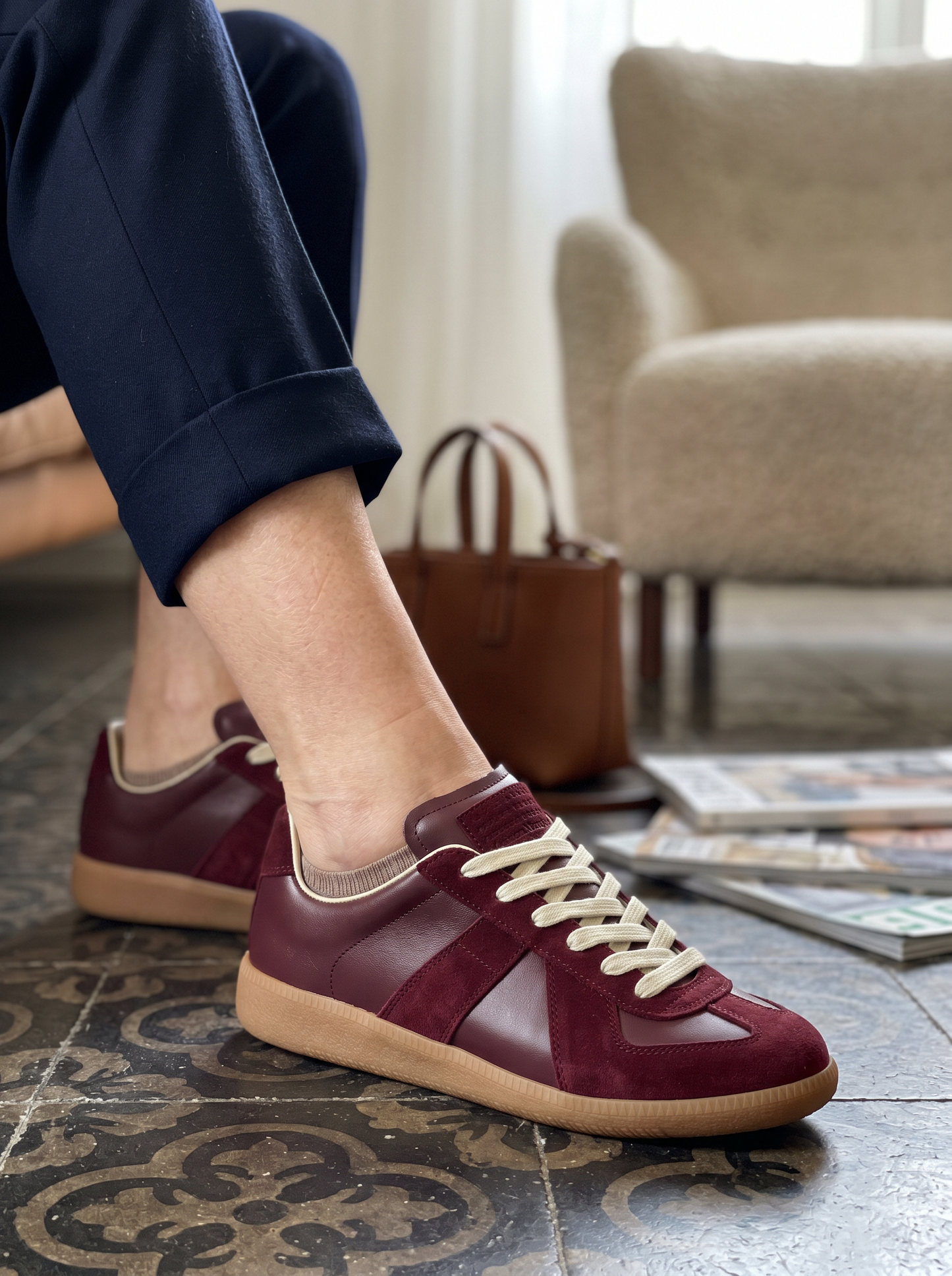 VitaFeet Alltag – sportlicher Lederschneaker mit weicher Flachsohle