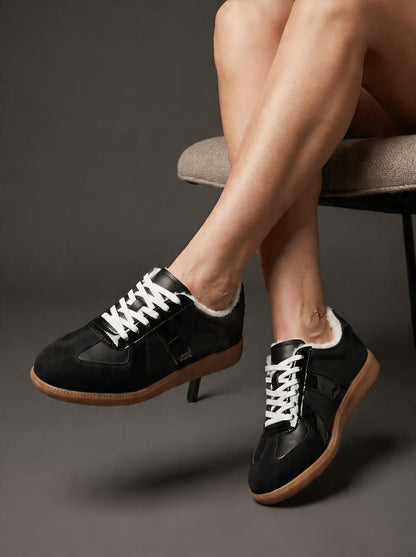 VitaFeet Alltag – sportlicher Lederschneaker mit weicher Flachsohle