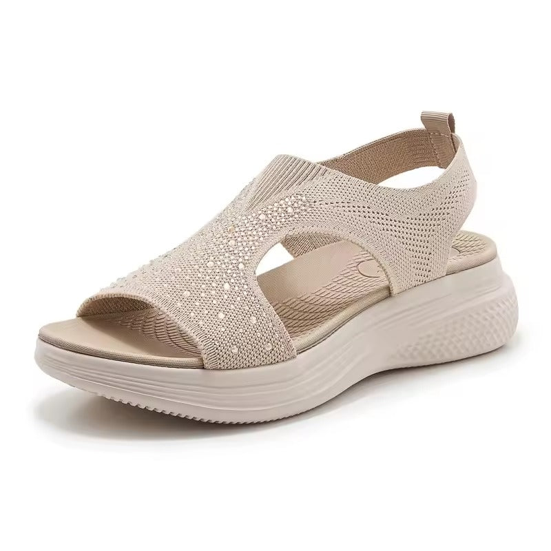 Hilde™ | Orthopädische Komfort-Sandalen mit Zierstrass