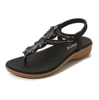 Gerda™ | Orthopädische Boho Komfort-Sandalen mit Perlen