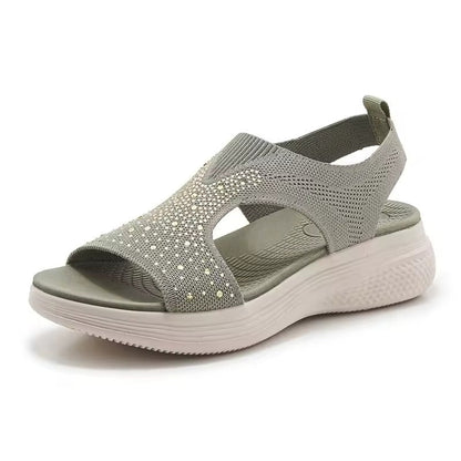 Hilde™ | Orthopädische Komfort-Sandalen mit Zierstrass