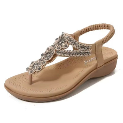 Gerda™ | Orthopädische Boho Komfort-Sandalen mit Perlen